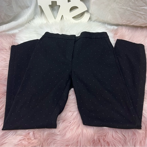 Zara basic black with white small speckling design dress pants small/26 - Picture 1 of 8